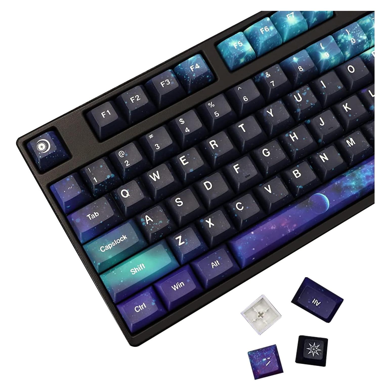 Set de Teclas Mecánicas MOLGRIA Cielo Estrellado PBT 139 Teclas