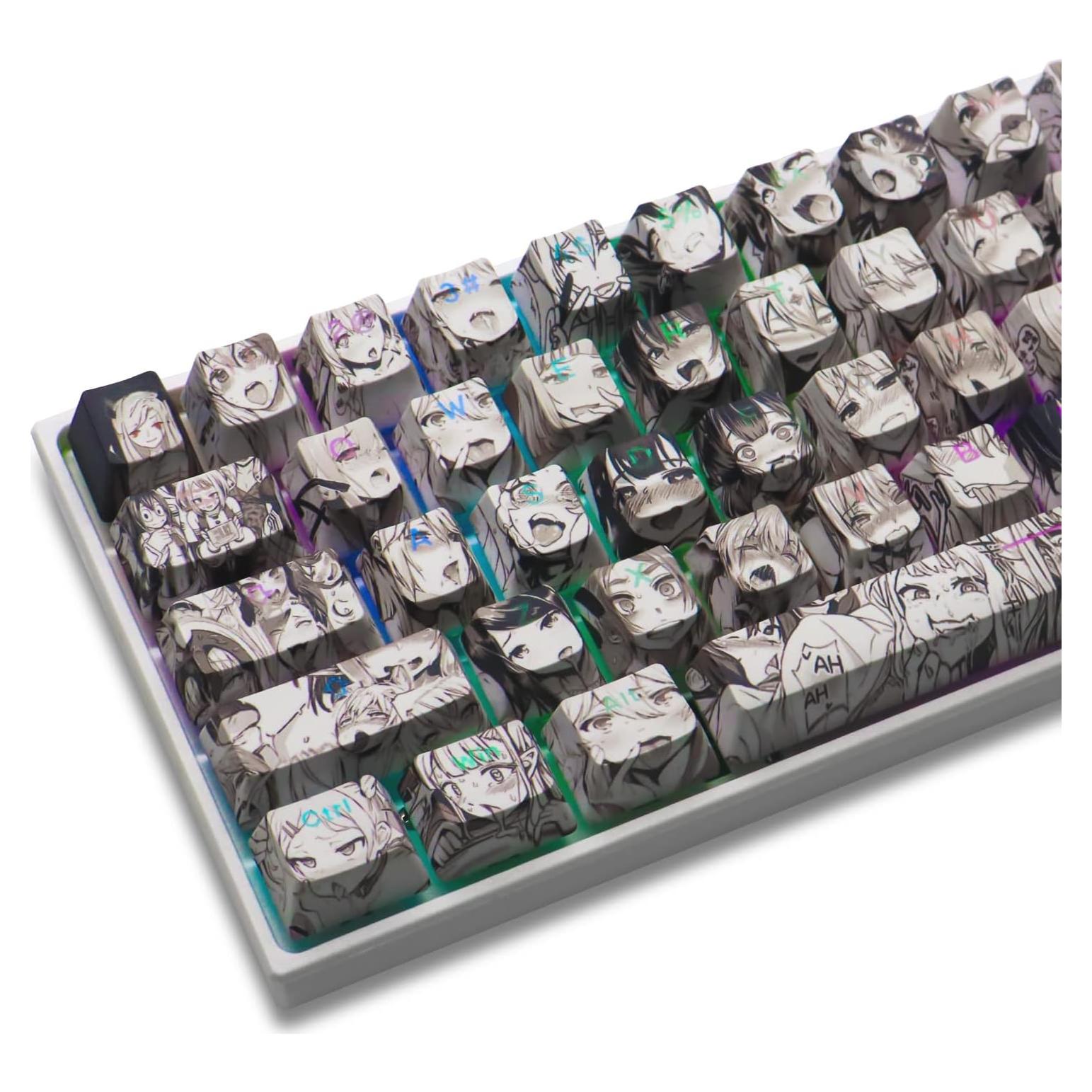 Teclado Mecánico PBT Anime Keycaps 108 Teclas OEM Retroiluminadas