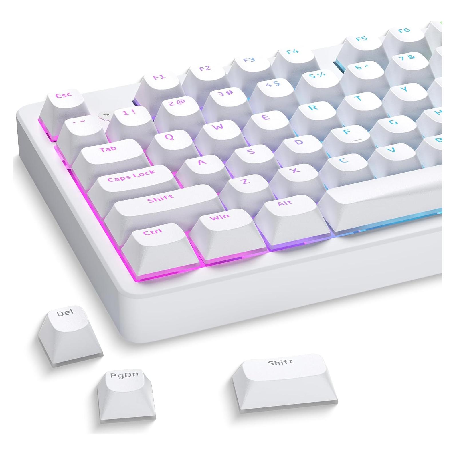 Conjunto de Teclas PBT Blancas GMKWTL 117 Teclas RGB