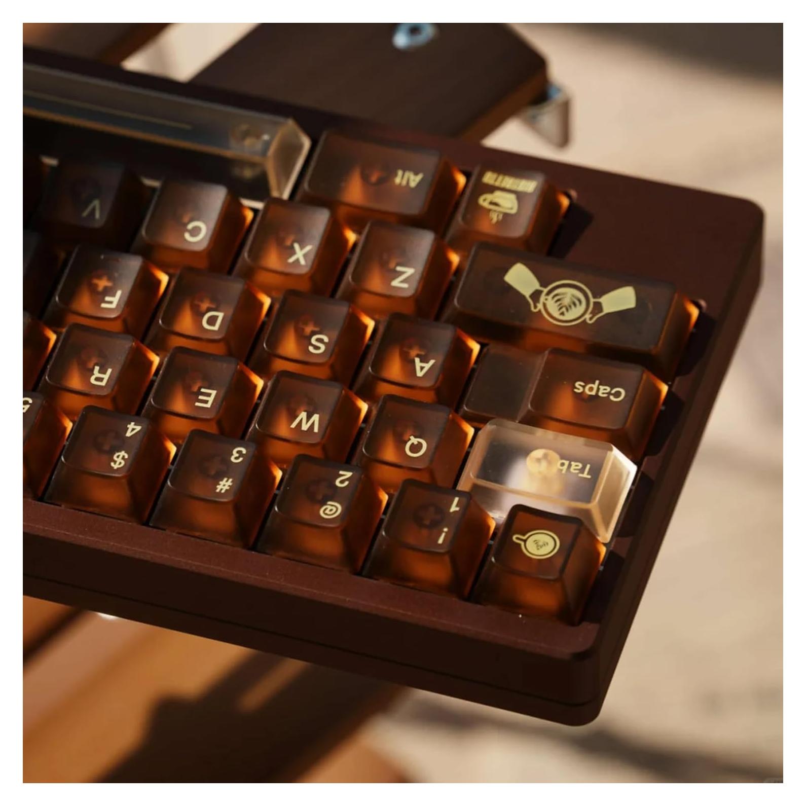 Juego de 153 Capsulas Transparentes Mintcaps para Teclado Mecánico Cherry