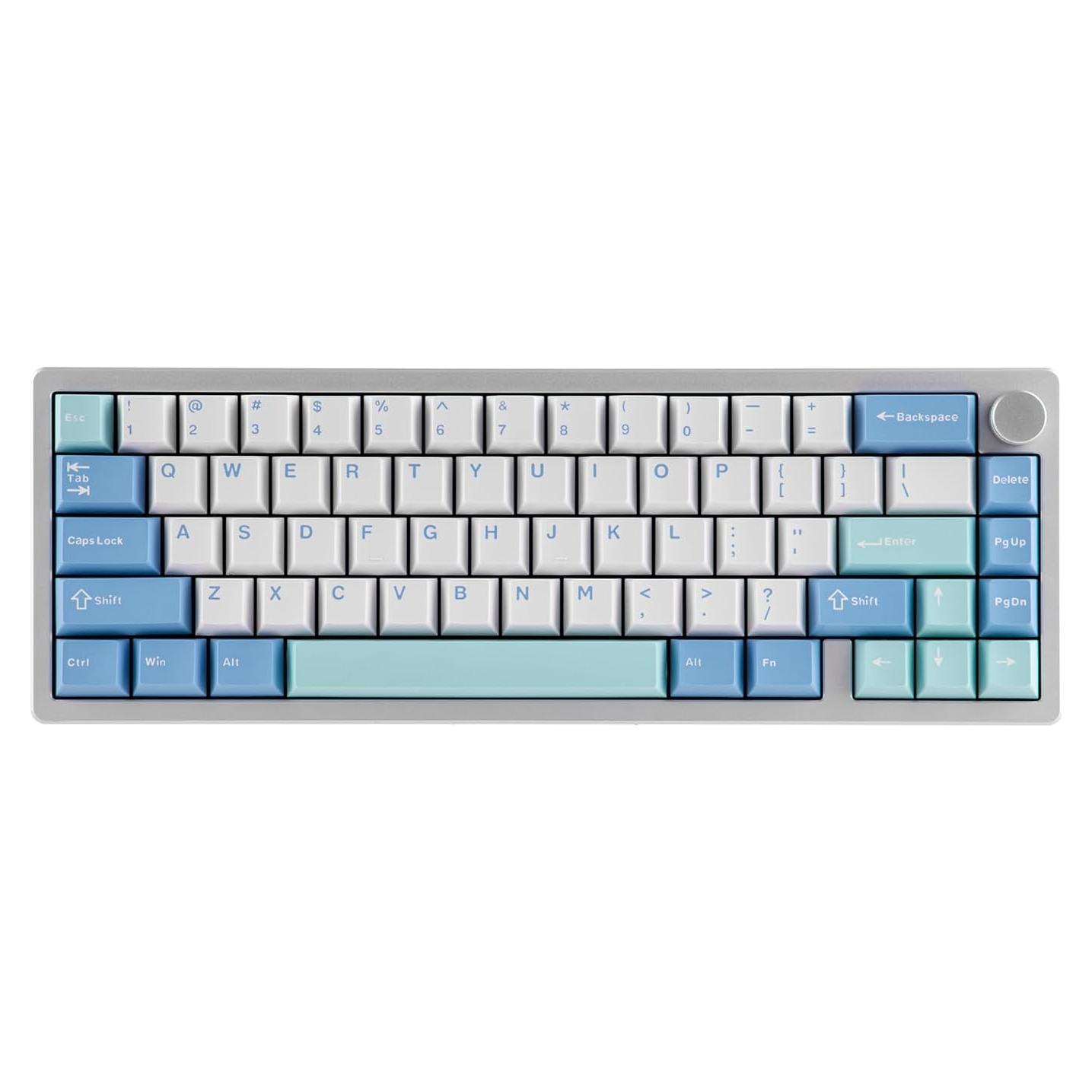 Teclado Mecánico Inalámbrico EPOMAKER Galaxy65 Plata RGB