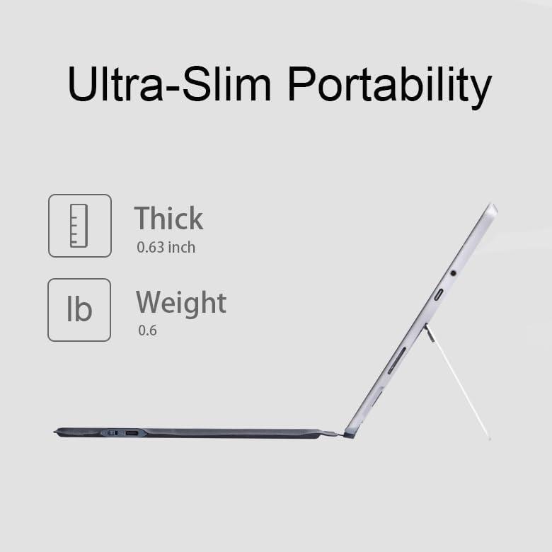 Teclado QUARK Bluetooth para Surface Go 4/3/2/1 - Gris