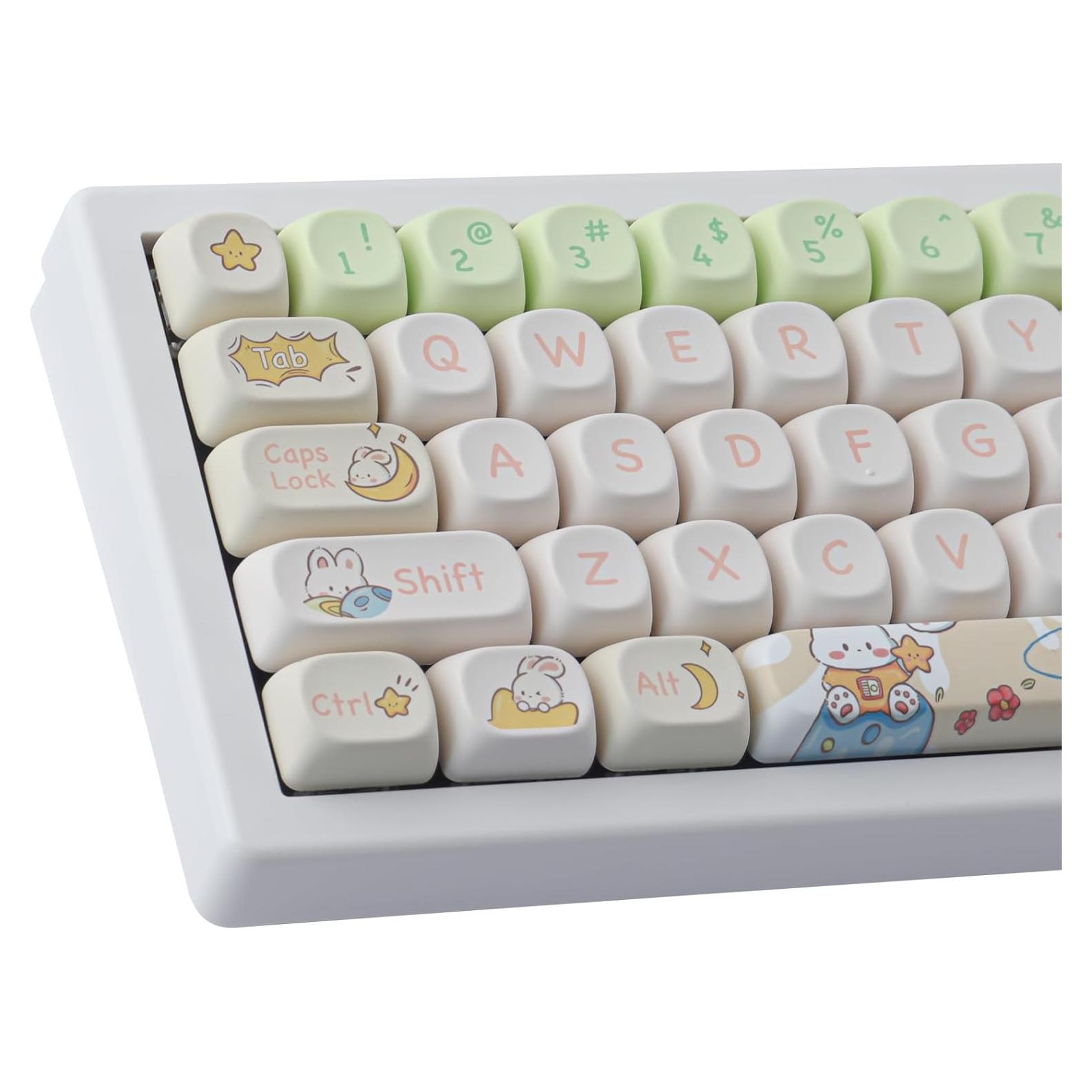 Juego de Teclas PBT 143 Teclas MOA Tyrixki para Teclados Mecánicos