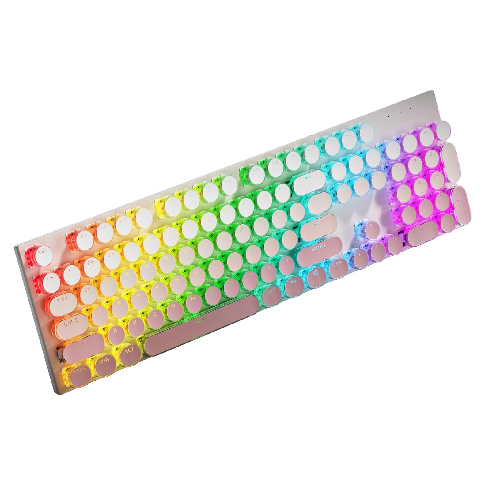 Teclado Mecánico TISHLED H104 Estilo Máquina de Escribir RGB