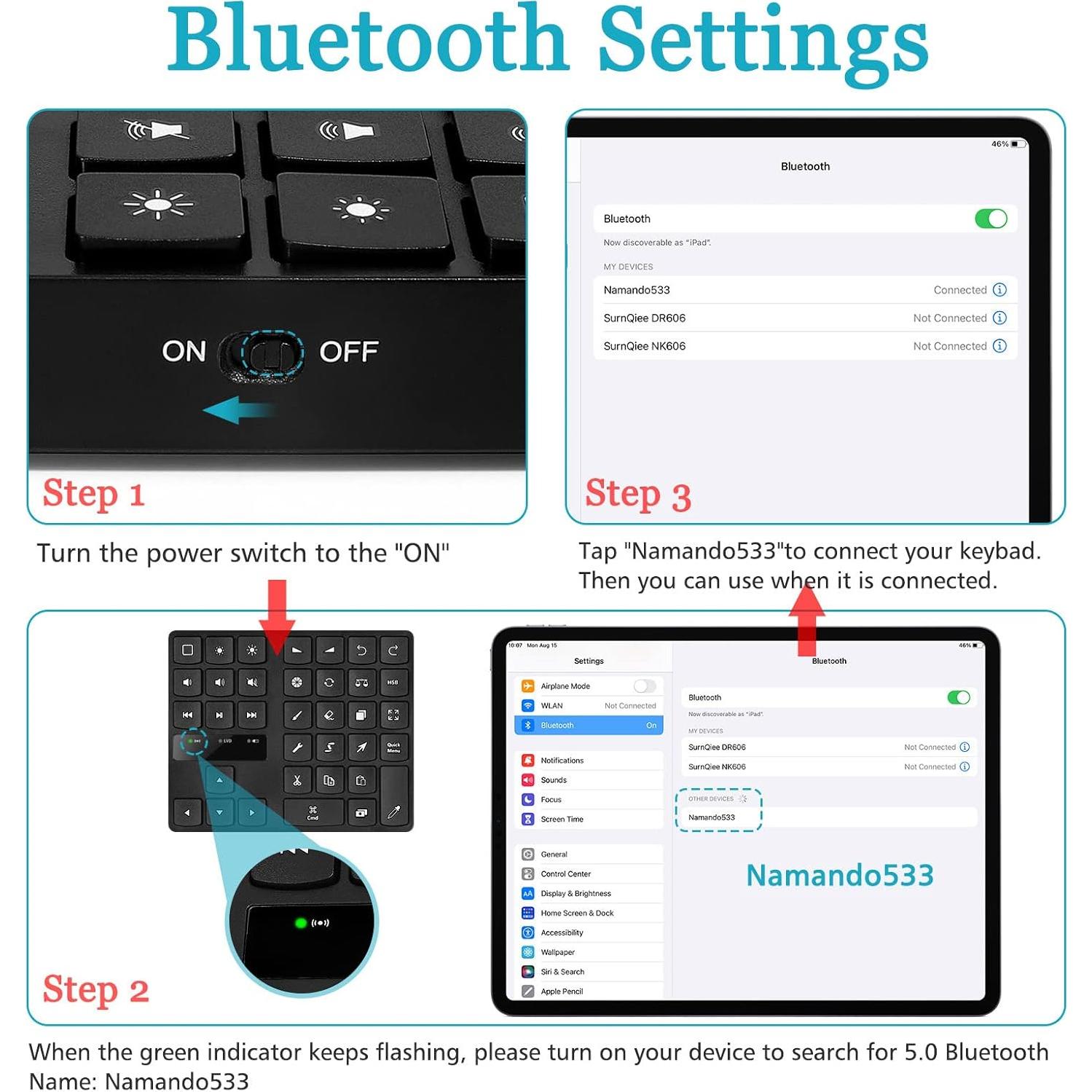Teclado de Dibujo Bluetooth FLEXMAN 35 Teclas Ergonómico
