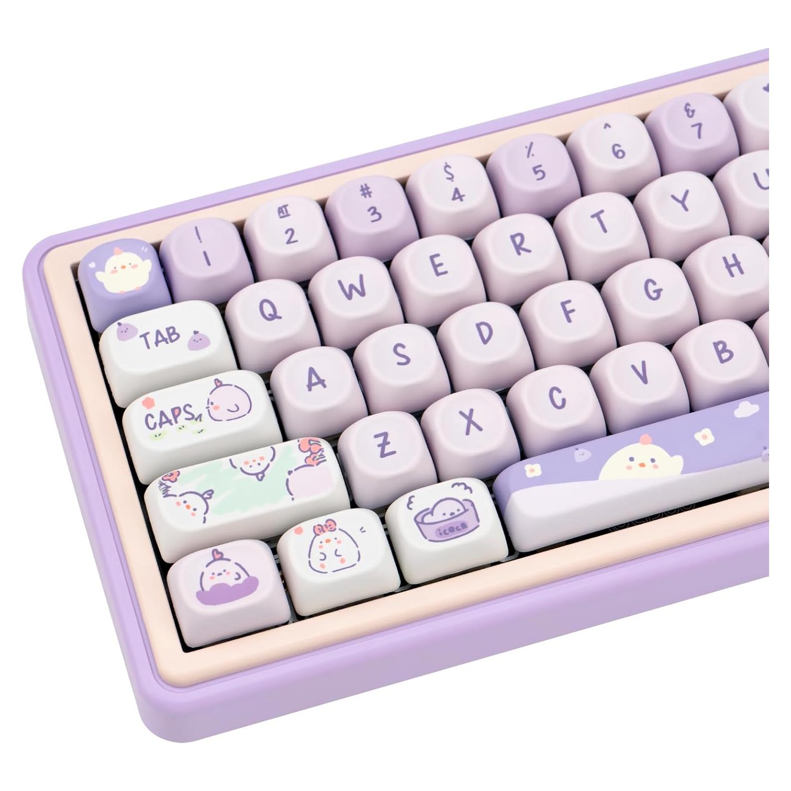 Juego de Teclas PBT 132 Unidades COOMICKEY MOA Kawaii