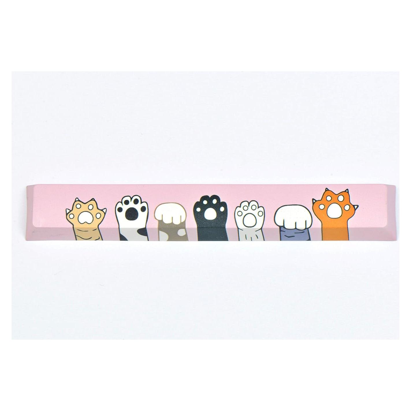 Tecla de Espacio PBT Benemate 6.25U Sublimación Patas de Gato