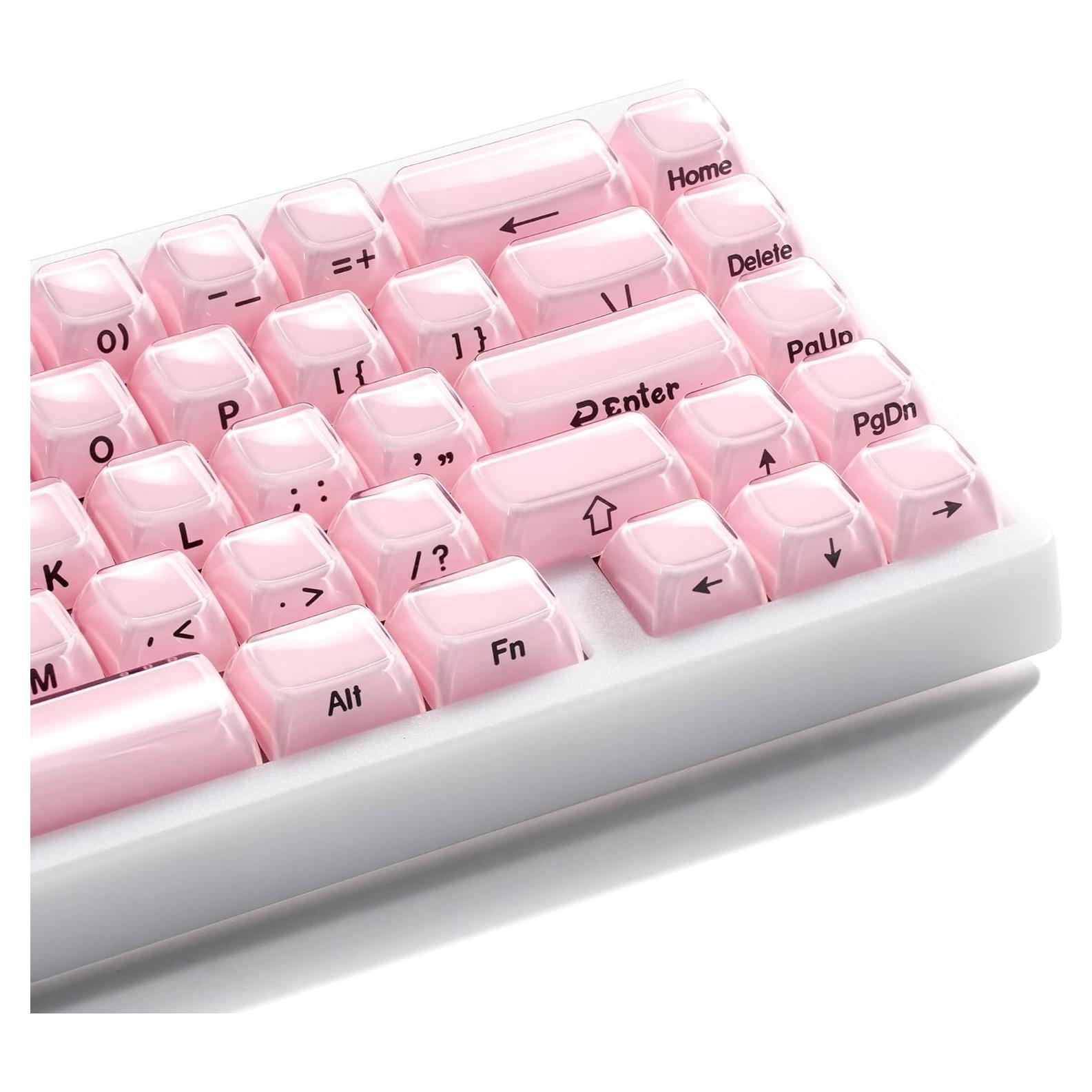 Juego de Teclas de Teclado Mecánico GMKWTL Rosa 113 Teclas