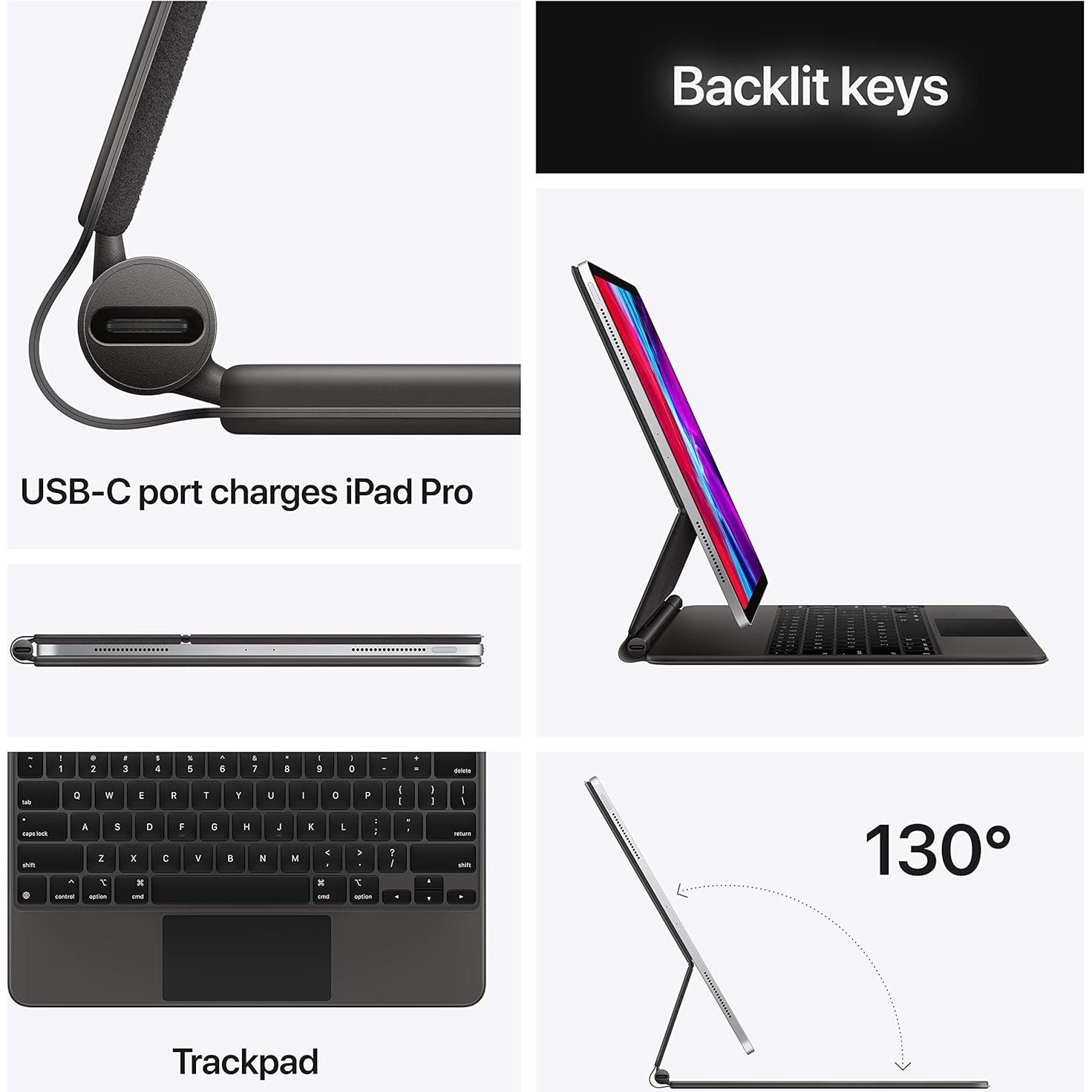 Teclado Mágico Apple para iPad Pro 12.9" Árabe - MXQU2AB/A