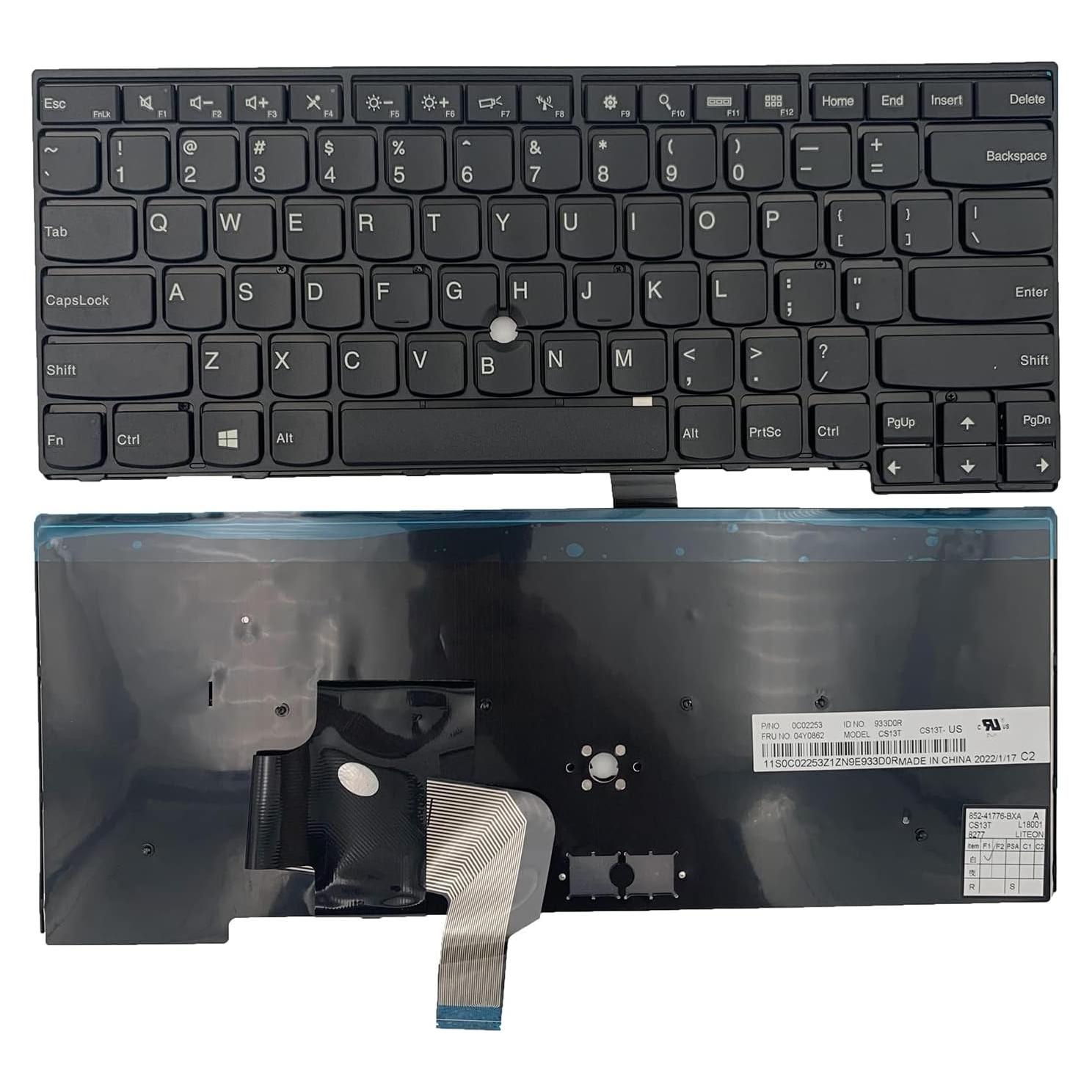 Teclado Reemplazo US Lenovo Thinkpad T440 T450s E431 Negro