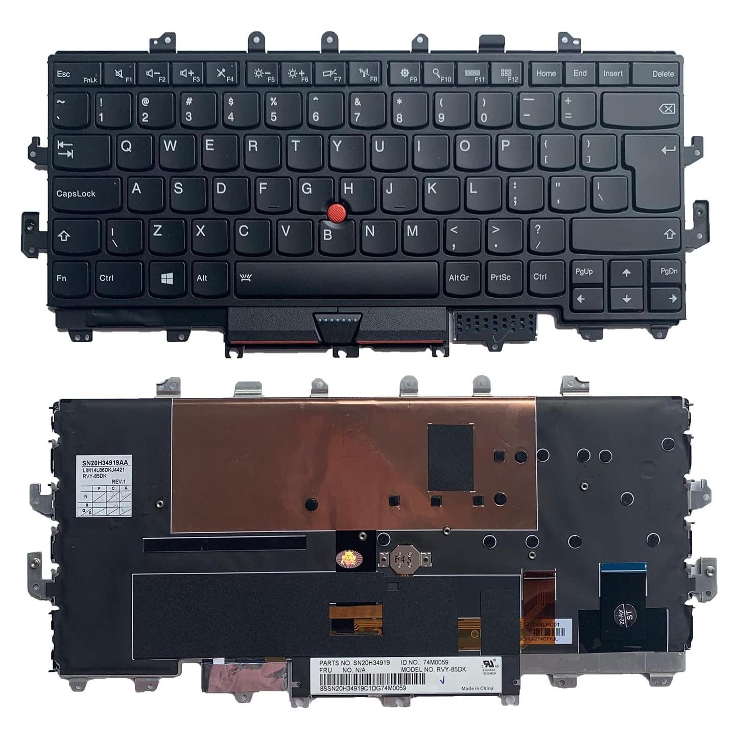 Teclado Retroiluminado Lenovo Thinkpad X1 Yoga 2016 US