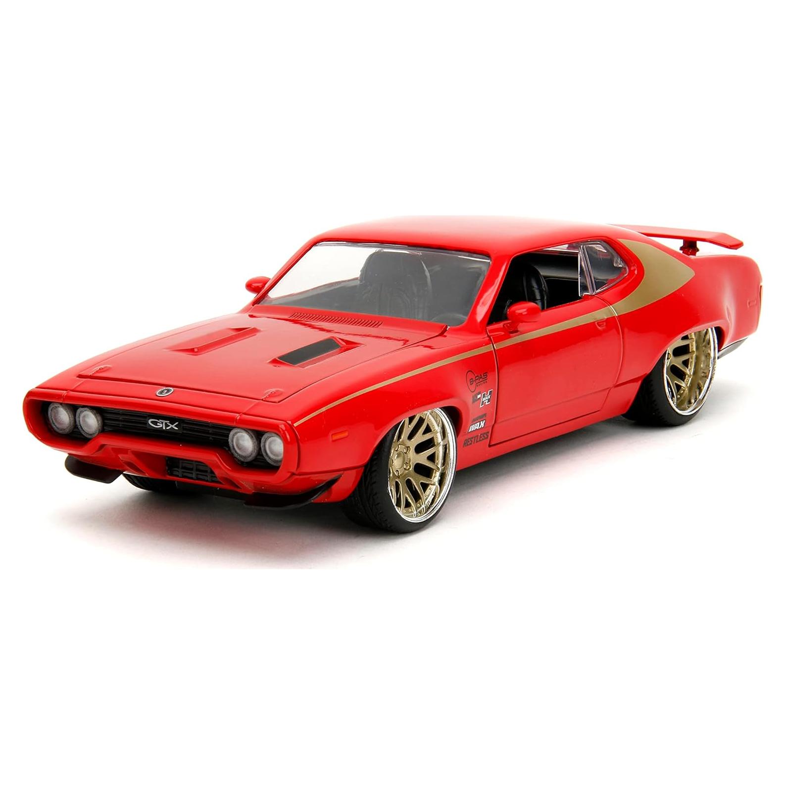 Coche de Fundición 1:24 Plymouth GTX 1972 Jada Toys Rojo