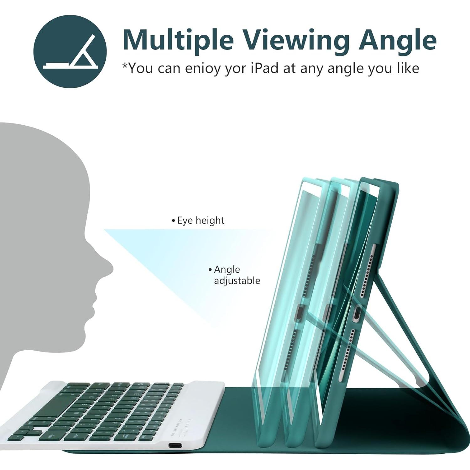 Funda Teclado Bluetooth TaIYanG para iPad 10.2" 9na Gen 2021