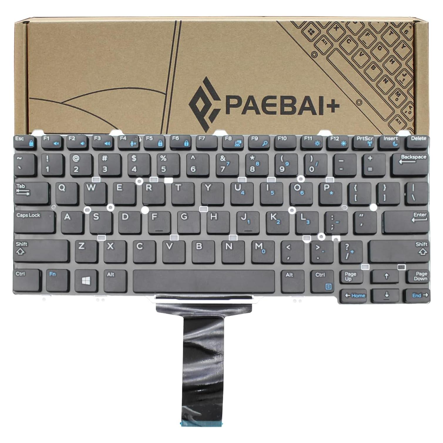 Teclado de Reemplazo PAEBAI+ para DELL Latitude 3340 3350 E7450