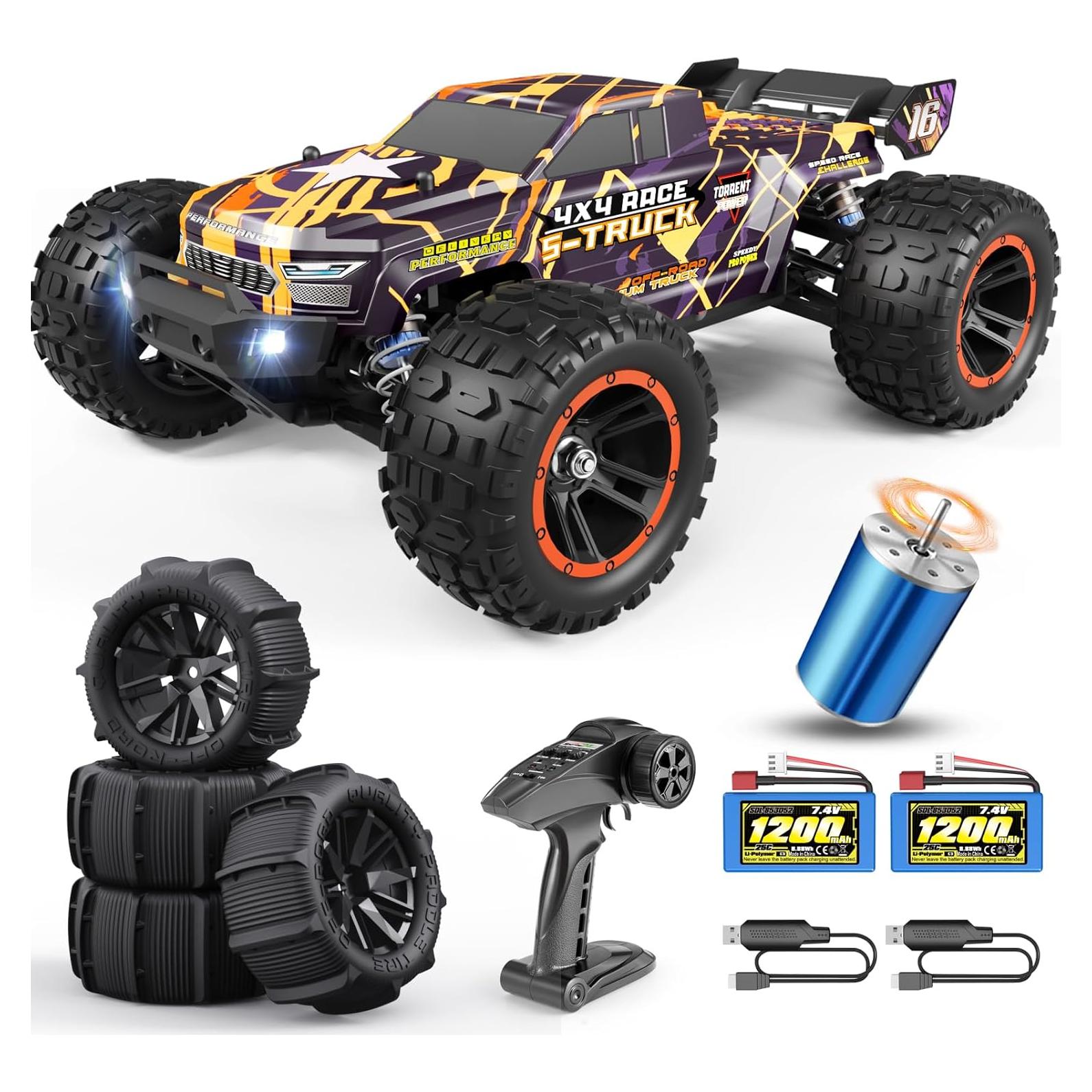 Coche RC 4X4 Haiboxing 16890A Sin Escobillas 48 km/h Todo Terreno