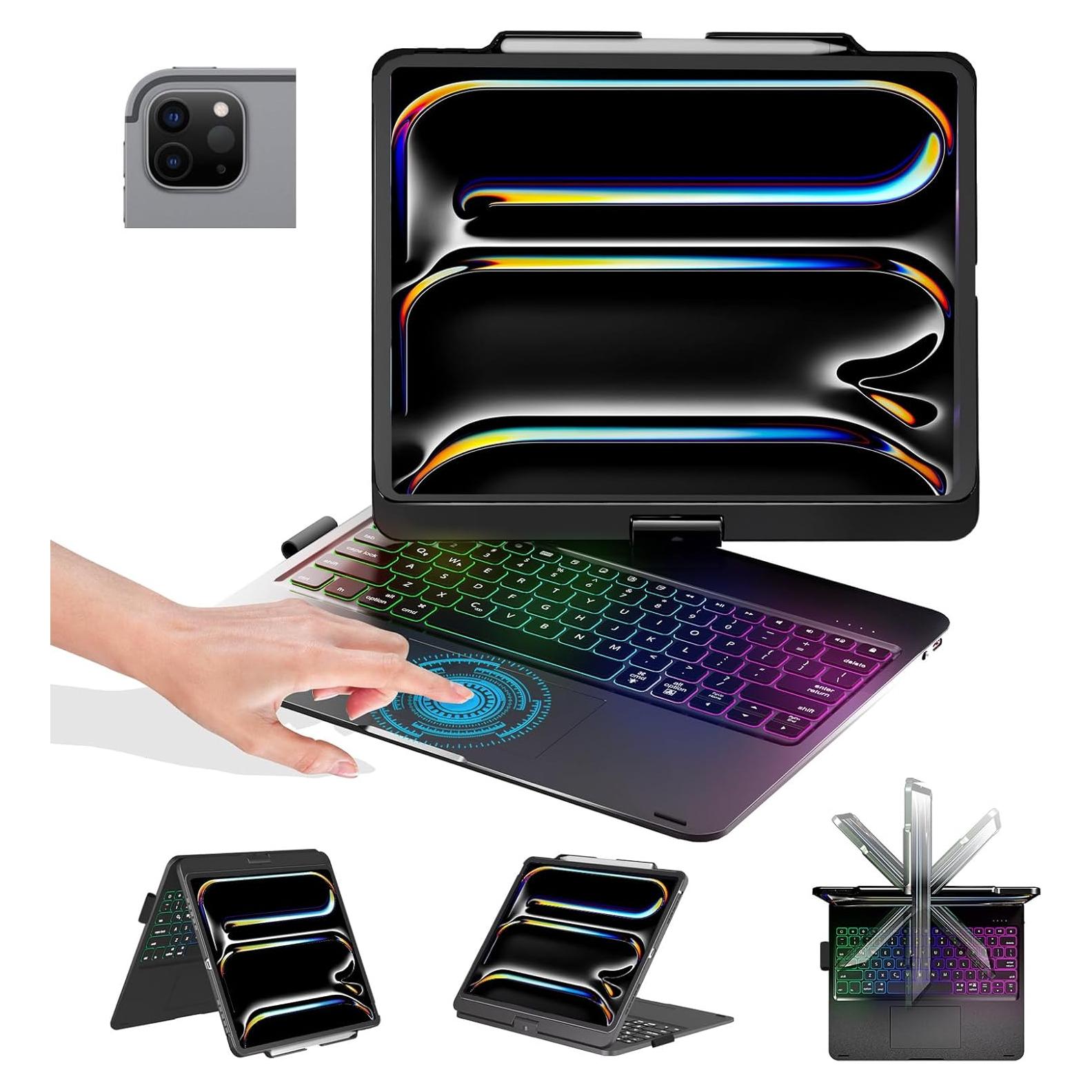 Funda Teclado BABG para iPad Pro 12.9" y Air 13" - Retroiluminada