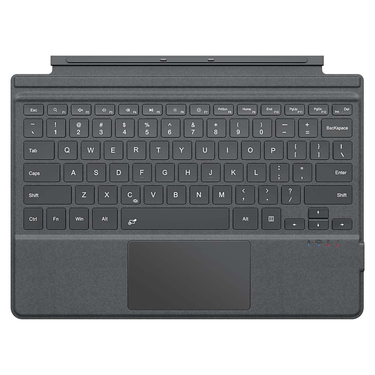 Teclado Inalámbrico MoKo para Microsoft Surface Pro 7 Plus/7/6/5/4/3, Gris