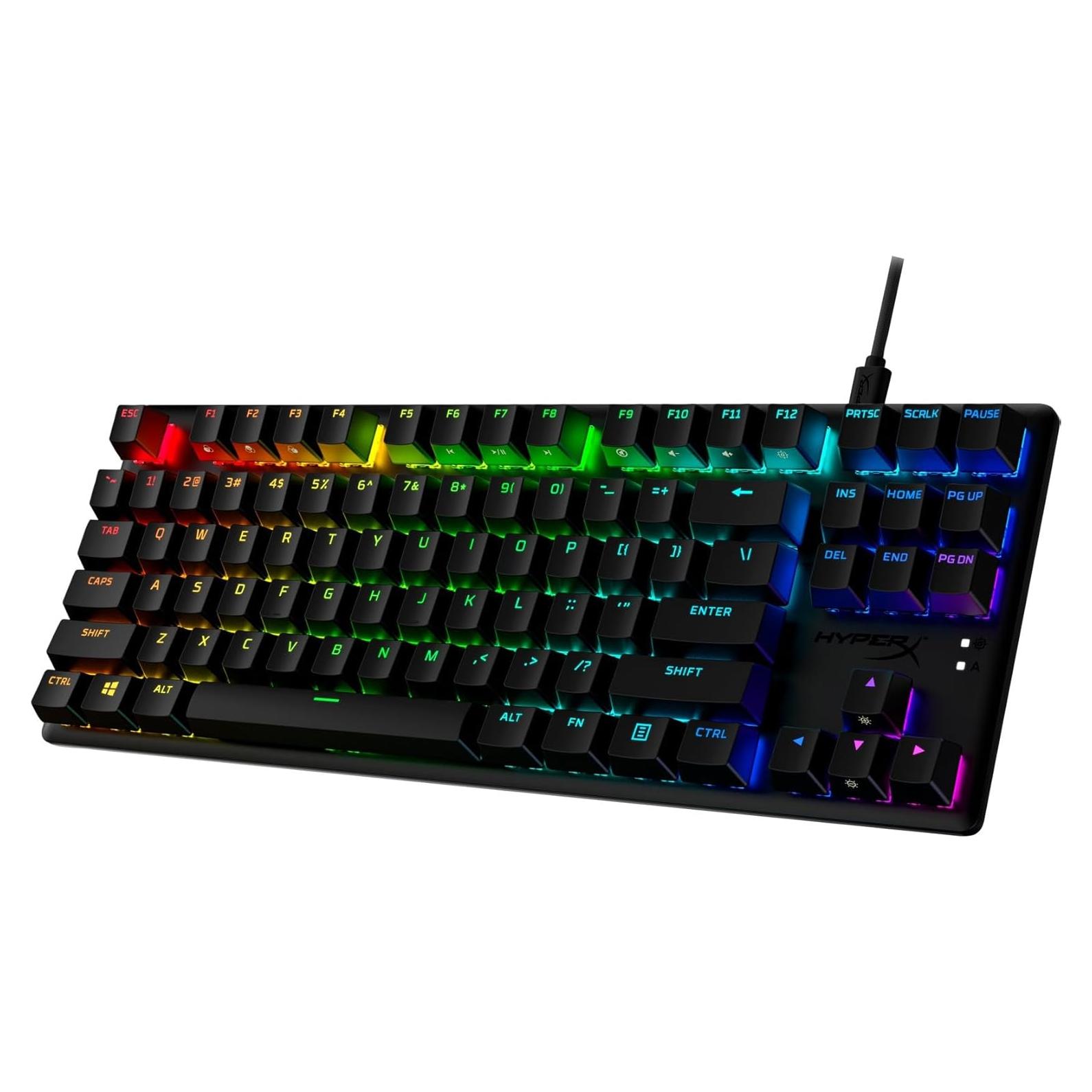 Teclado Mecánico Gaming HyperX Alloy Origins PBT RGB 0.9kg