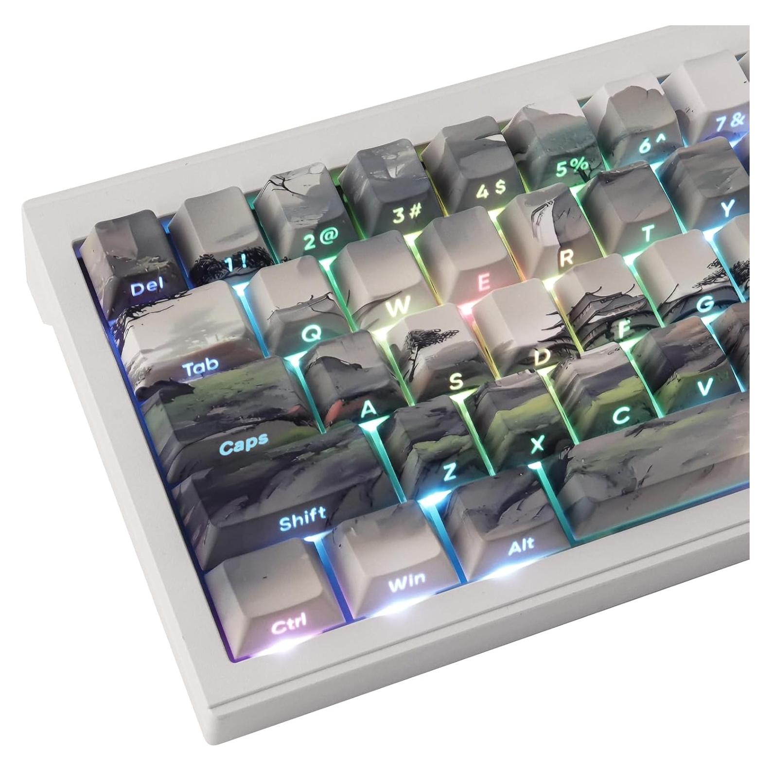 Juego de Teclas Mecánicas JOMKIZ PBT 135 Teclas Perfil Cherry