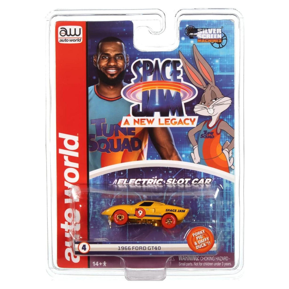 Coche de Slot Auto World Thunderjet 1966 Ford GT40 Escala 1:64