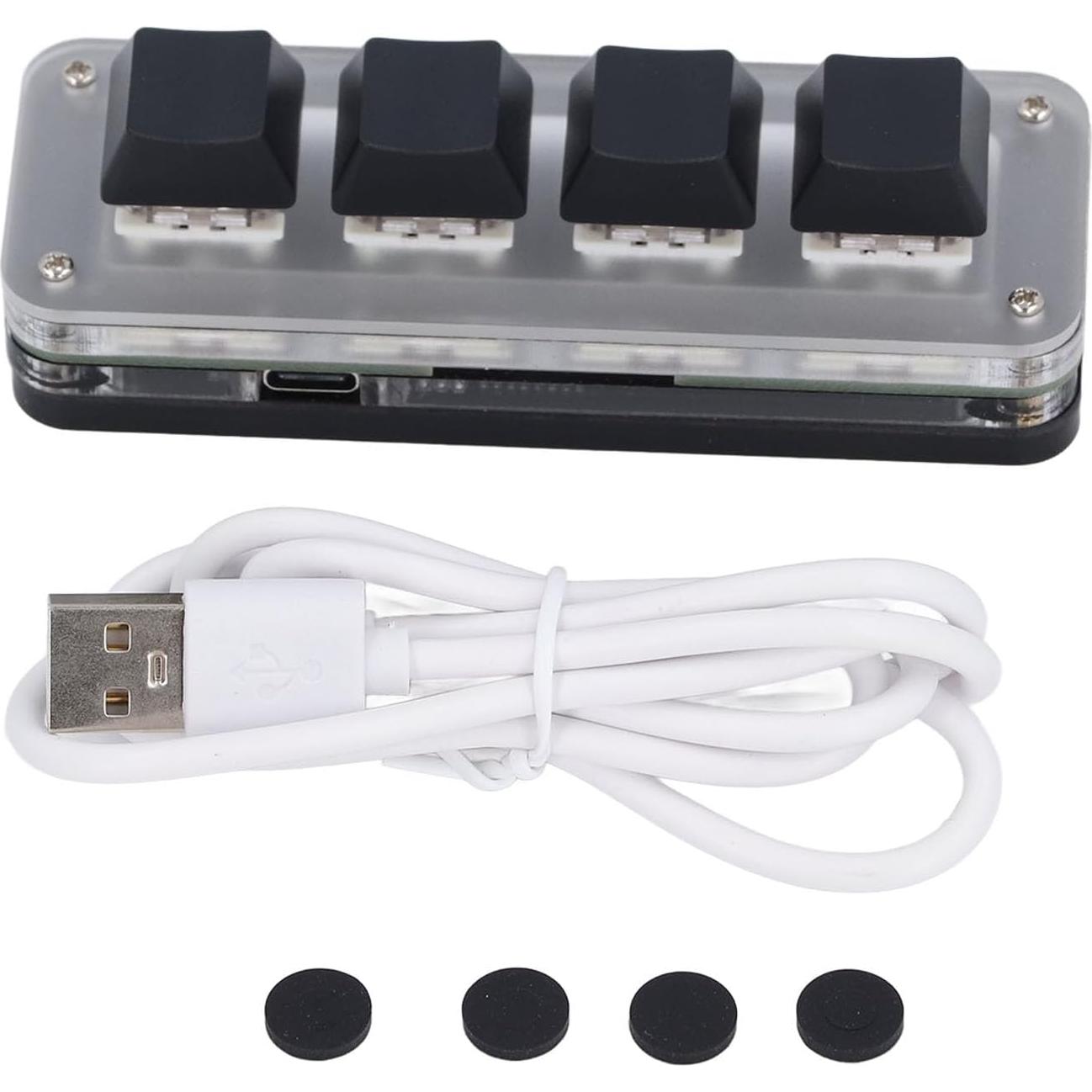 Teclado Mecánico Mini Walfront Red Switch USB C RGB Programable