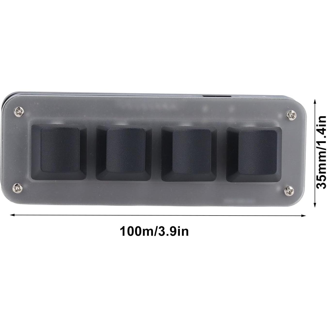 Teclado Mecánico Mini Walfront Red Switch USB C RGB Programable