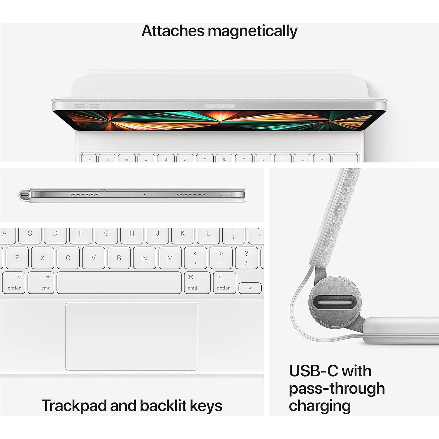 Teclado Mágico Apple para iPad Pro 12.9" - Negro (Renovado)