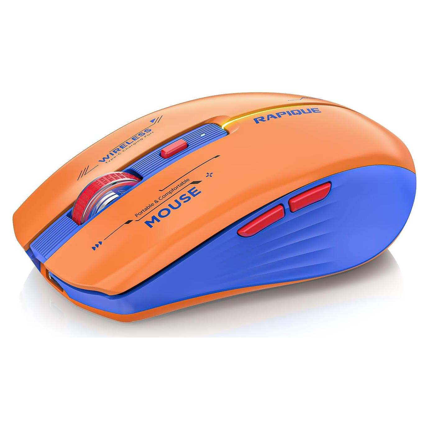 Ratón Inalámbrico RAPIQUE R110 - Bluetooth y USB, Recargable, Silencioso