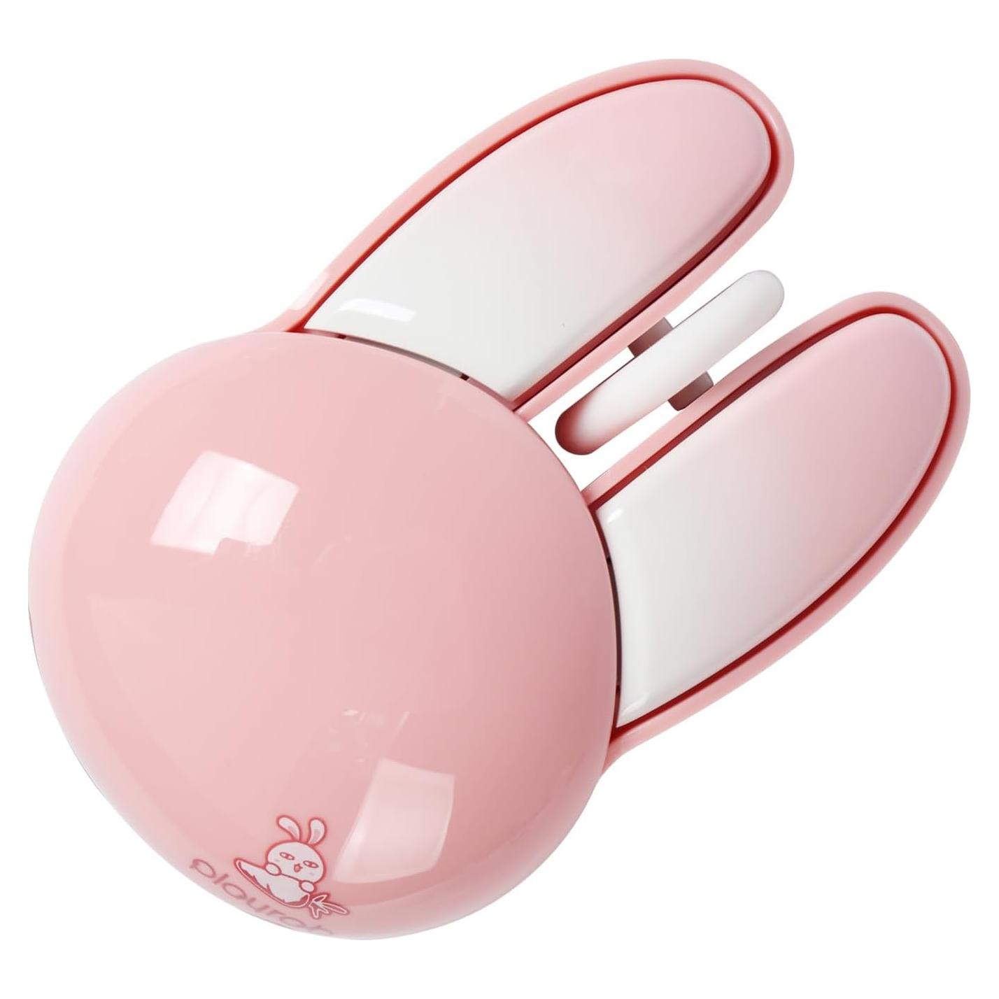 Ratón Inalámbrico Rosa TECCOEUS Diseño Conejo Ergonómico