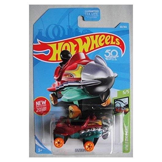 Coche de avión de hélice Hot Wheels Bazoomka 2018 1:64