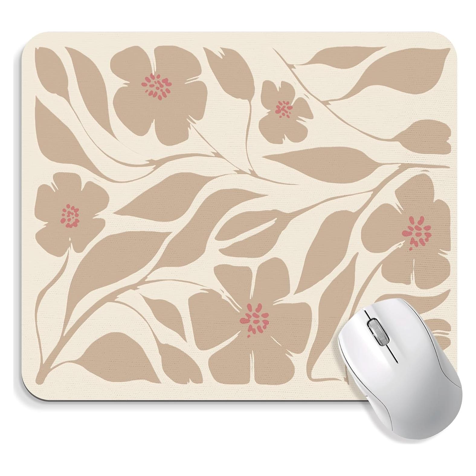 Alfombrilla de Ratón BAYOGITA Floral Beige 24.1x20.3 cm