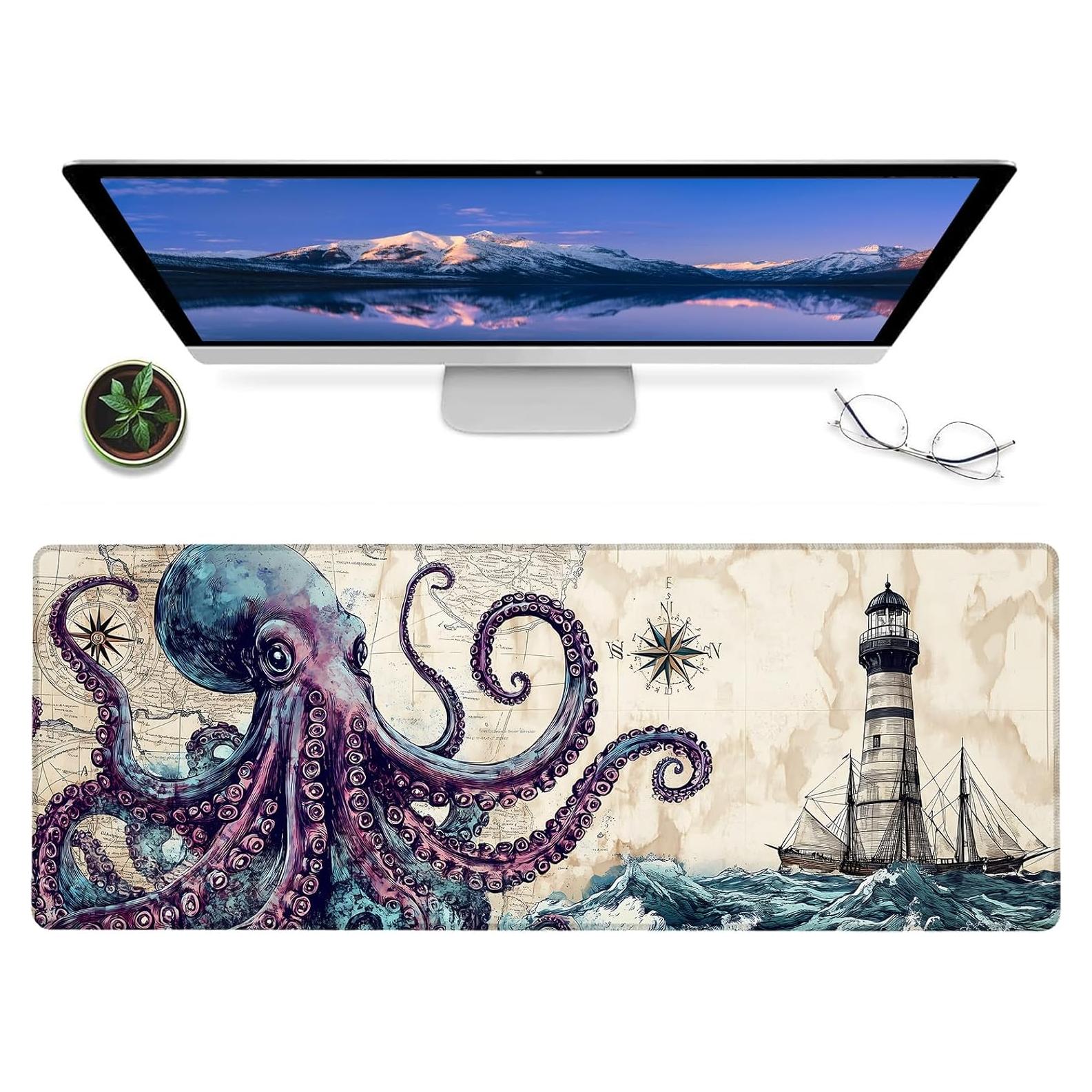 Alfombrilla de Ratón Antideslizante AINORI Pulpo 30.48x80.01cm