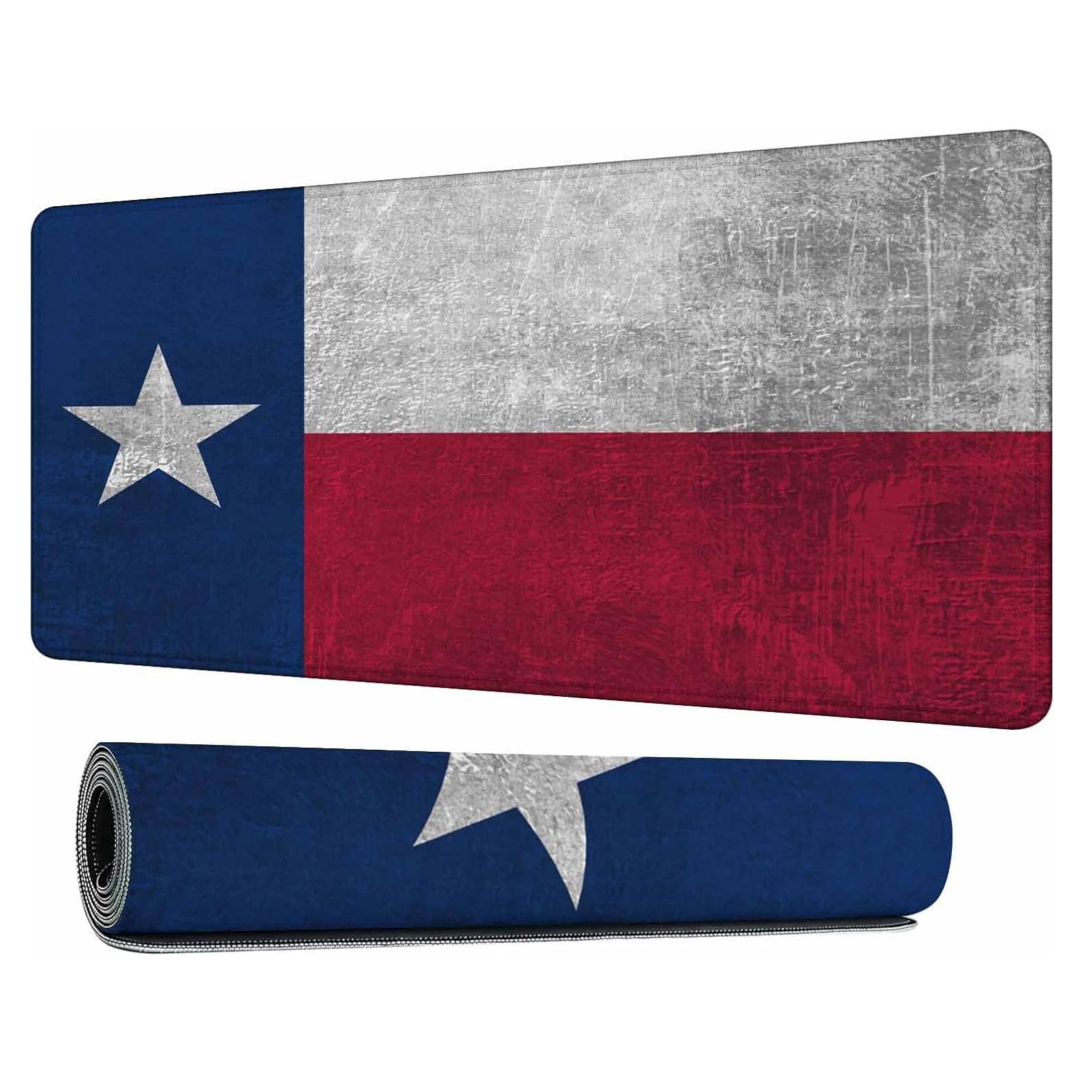 Alfombrilla de Ratón Y YIHANGBEST Bandera Texas 90x40 cm