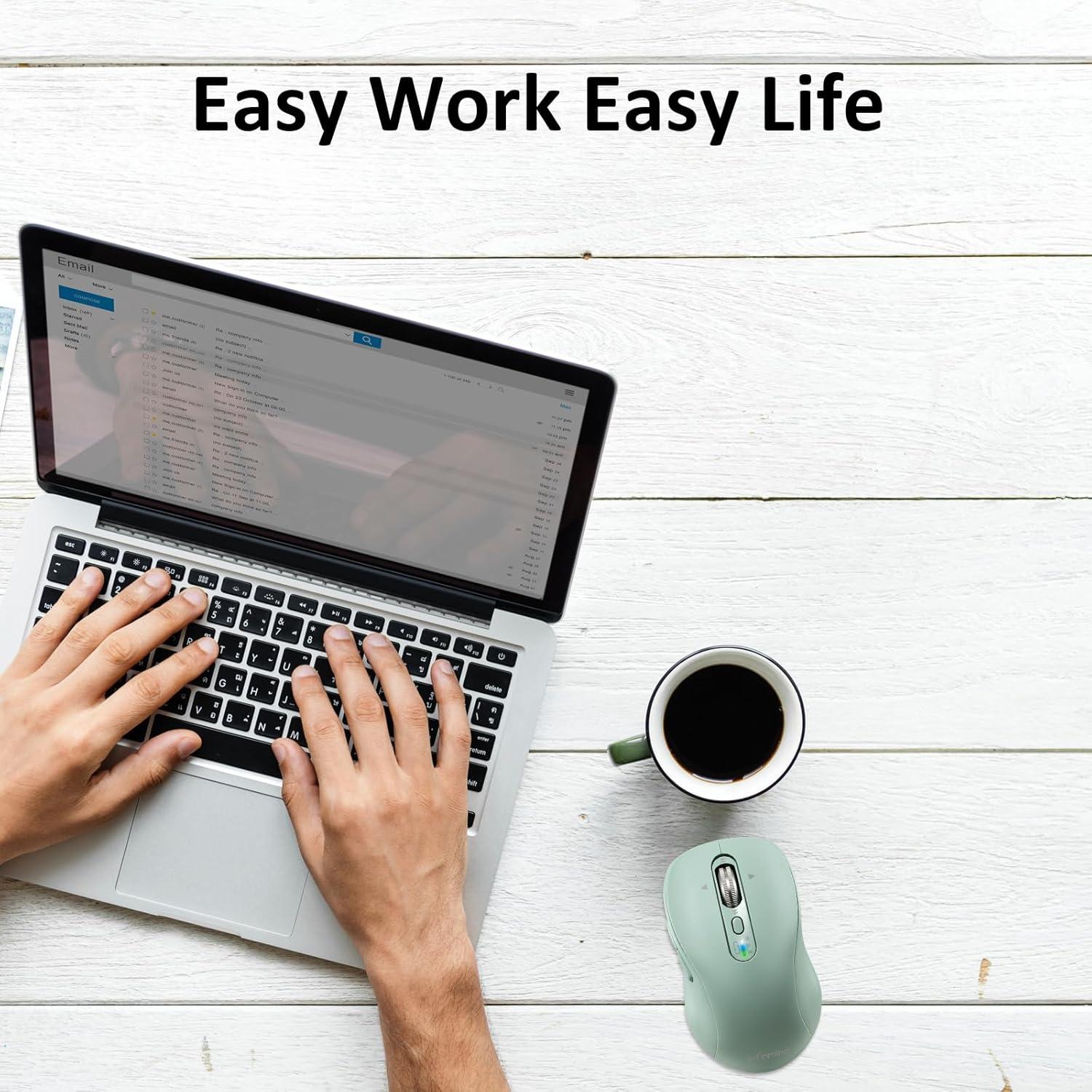 Ratón Inalámbrico Bluetooth INFINMIND Y670 Ergonómico 3200 DPI