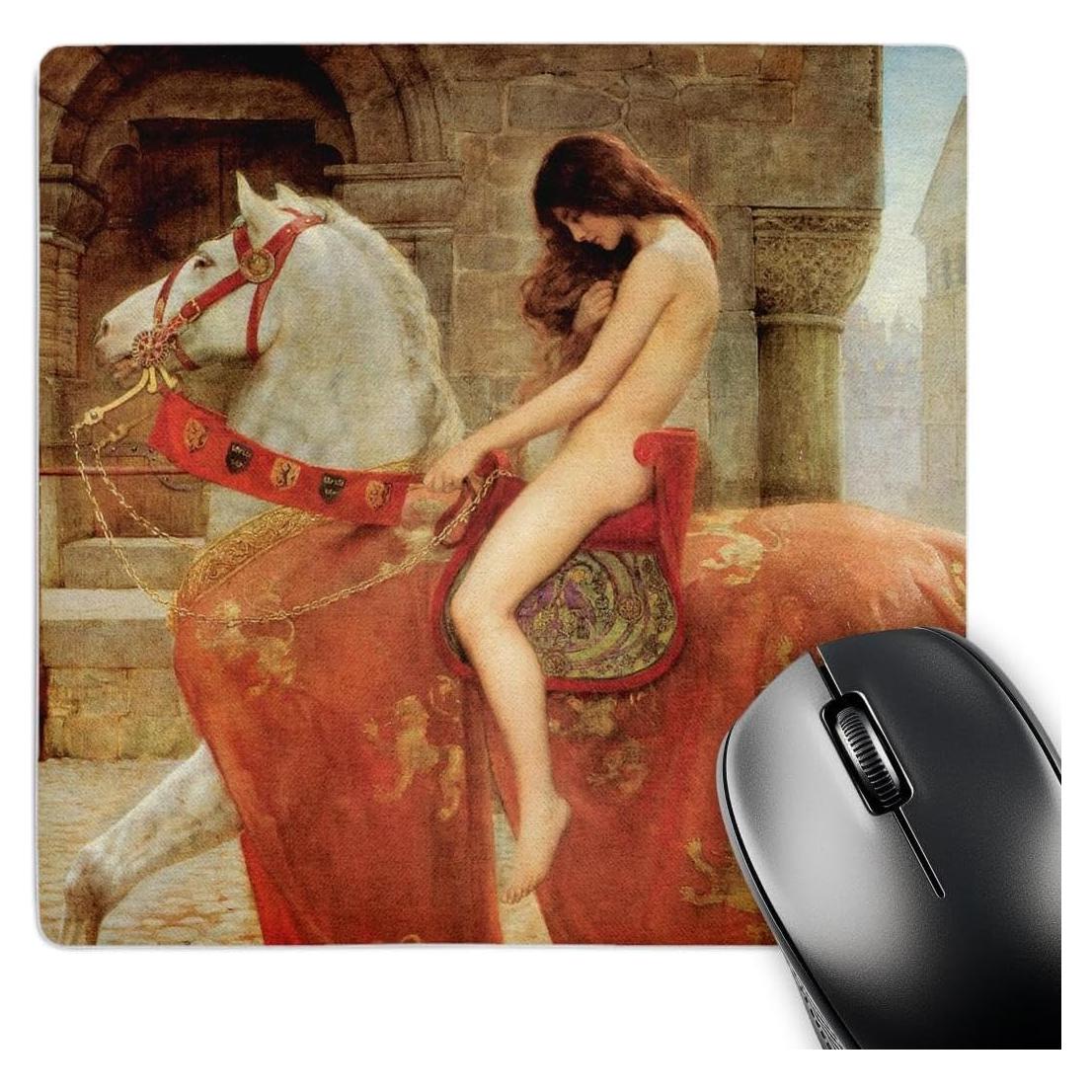 Alfombrilla de Ratón 3dRose 20.32x20.32cm Vintage Lady Godiva