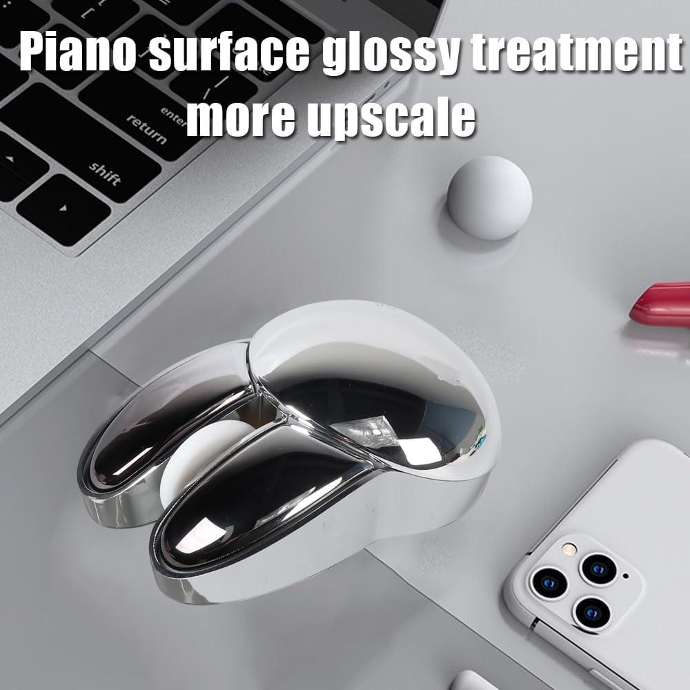 Ratón Inalámbrico GUGUELEC Conejito Plata Bluetooth Silencioso