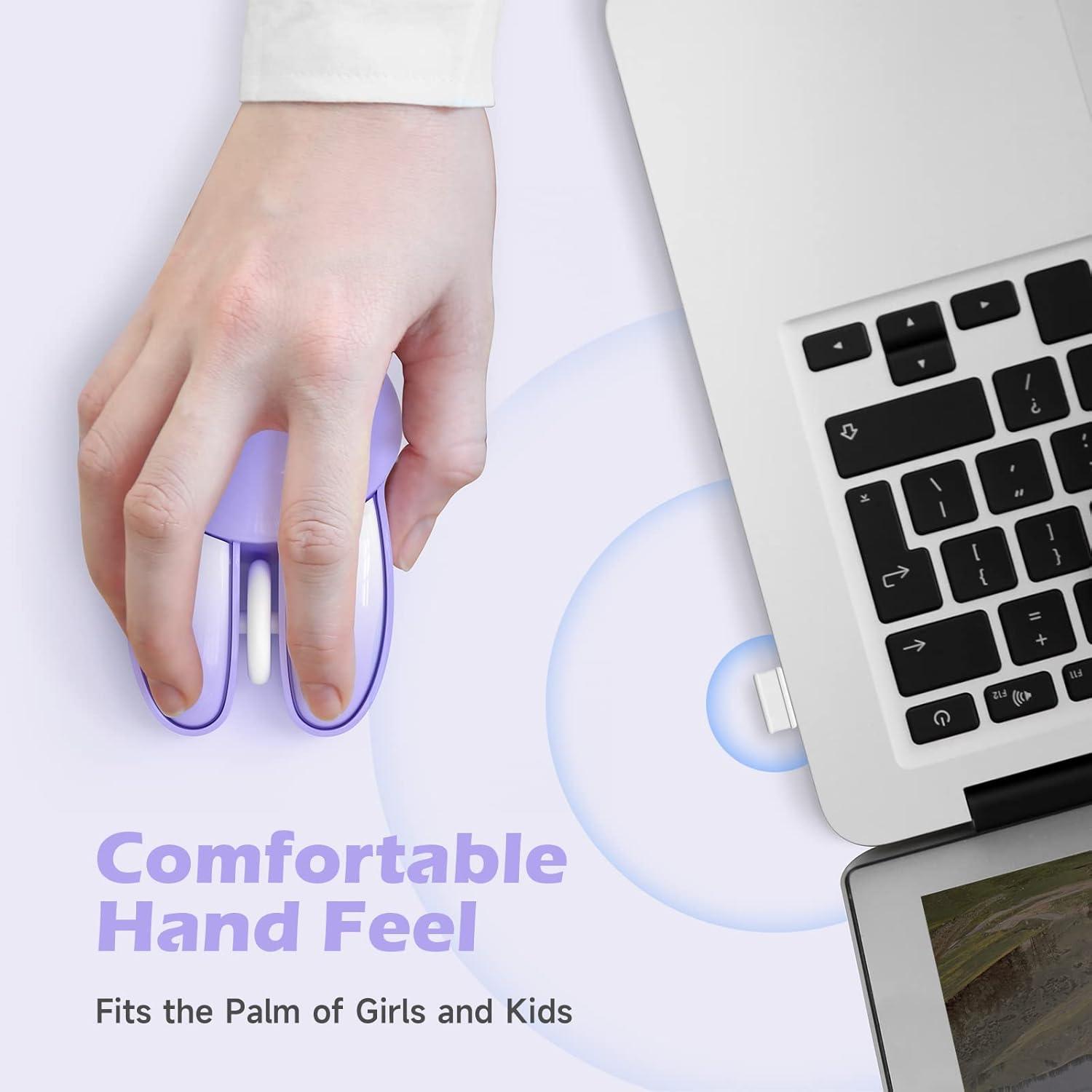 Ratón Inalámbrico Silencioso MOFII Púrpura 2.4 GHz USB