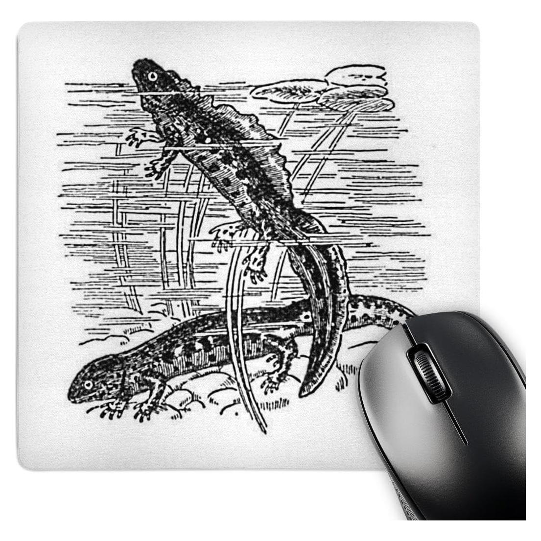 Alfombrilla para Ratón 3dRose Vintage Salamandra 20x20 cm