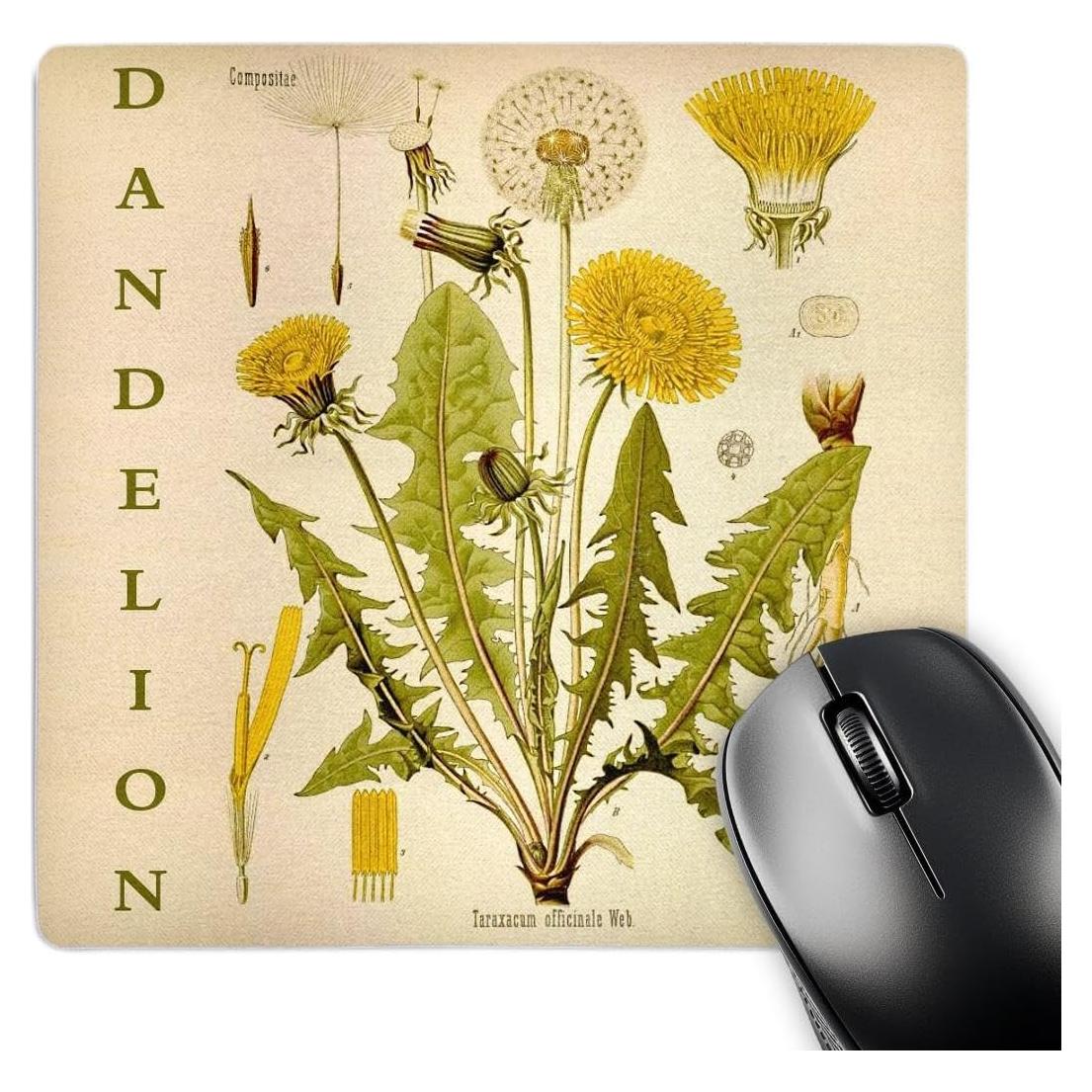 Alfombrilla para Ratón 3dRose Diente de León 20x20 cm