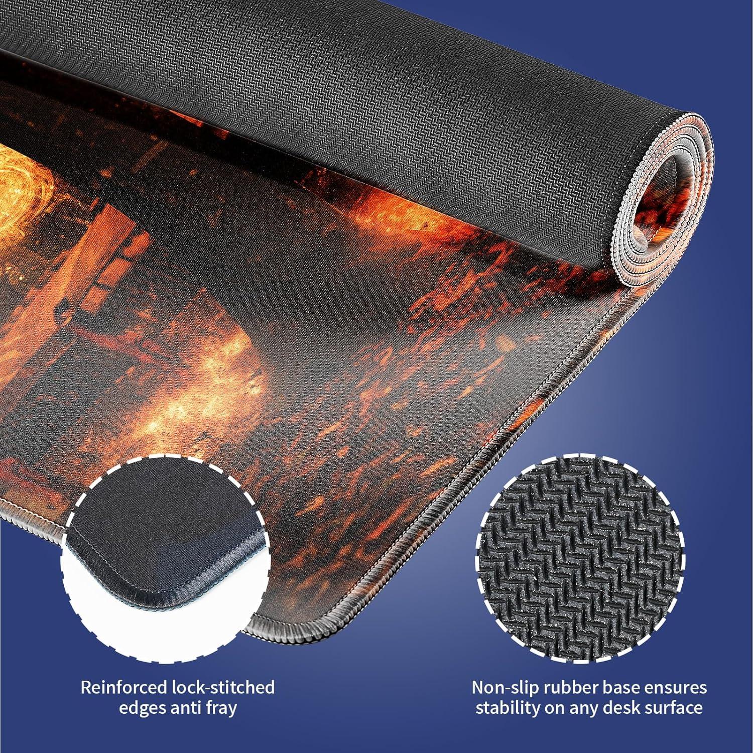 Alfombrilla de Juego y Oficina Wknoon XXL 80x30cm Antideslizante