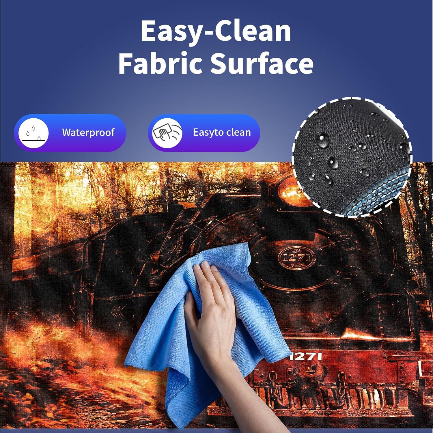 Alfombrilla de Juego y Oficina Wknoon XXL 80x30cm Antideslizante