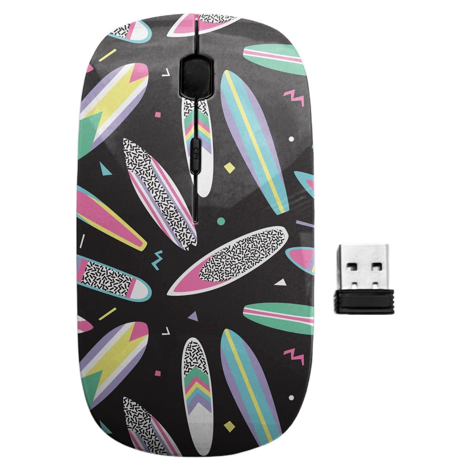 Ratón Inalámbrico Ergonómico Sanacci Vintage Surf 90s