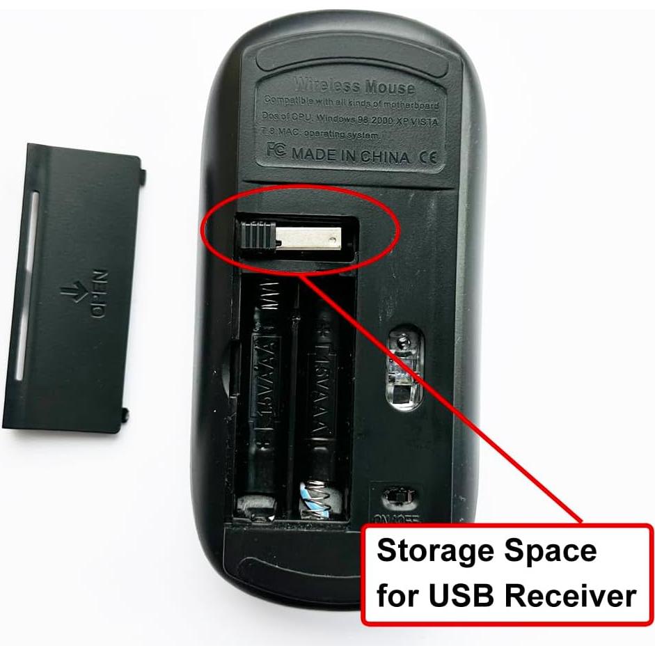 Ratón Inalámbrico Ergonómico Sanacci USB 2.4GHz Vintage