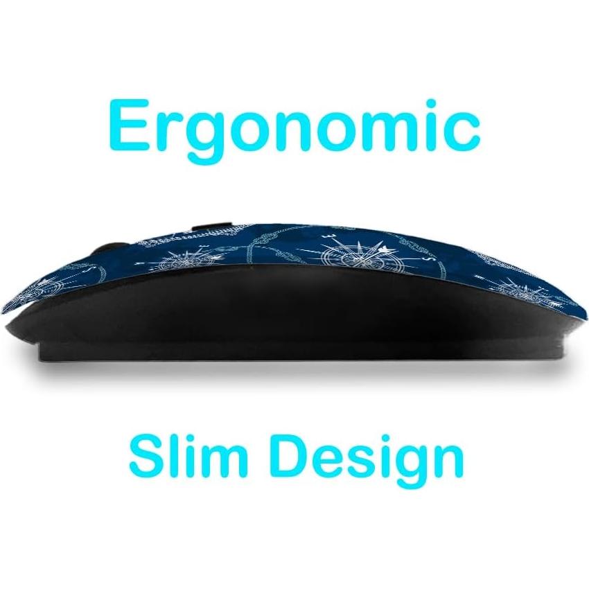 Ratón Inalámbrico Ergonómico Sanacci USB 2.4GHz Vintage