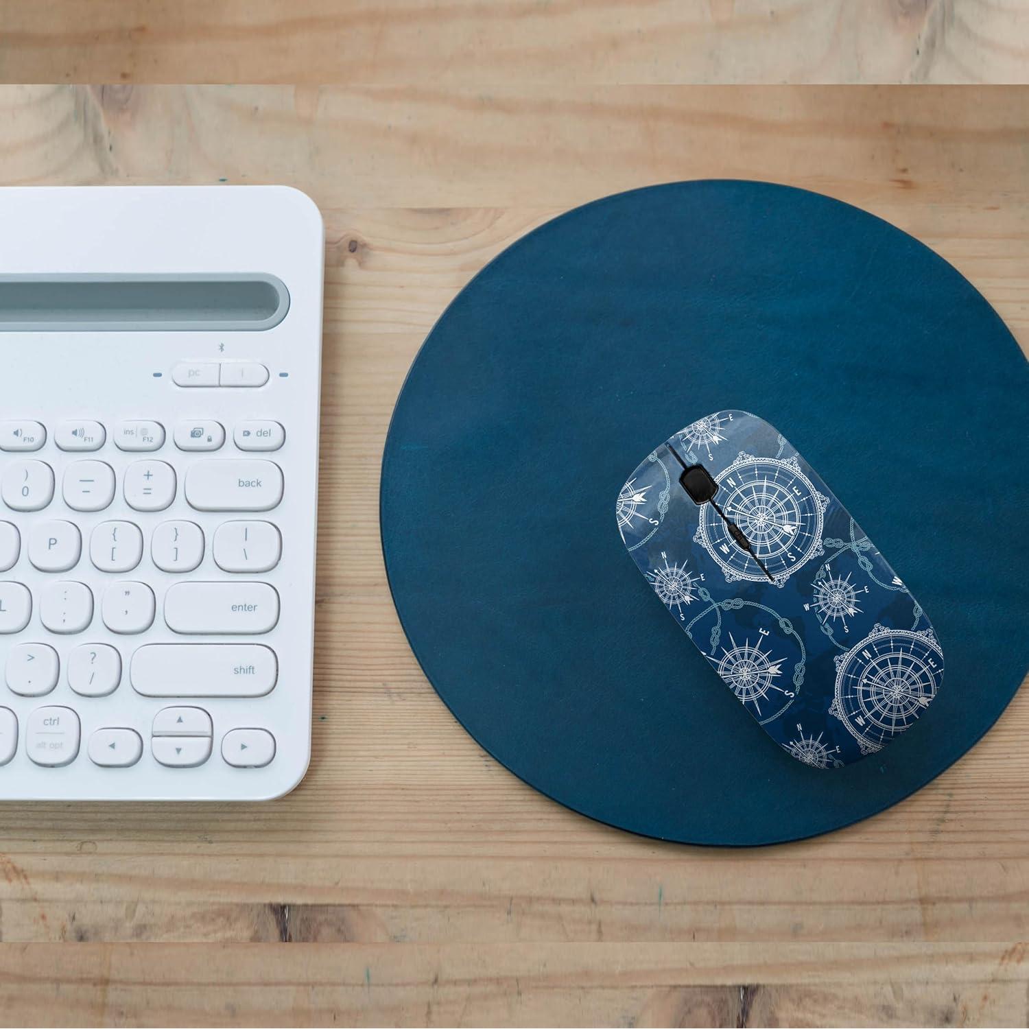 Ratón Inalámbrico Ergonómico Sanacci USB 2.4GHz Vintage