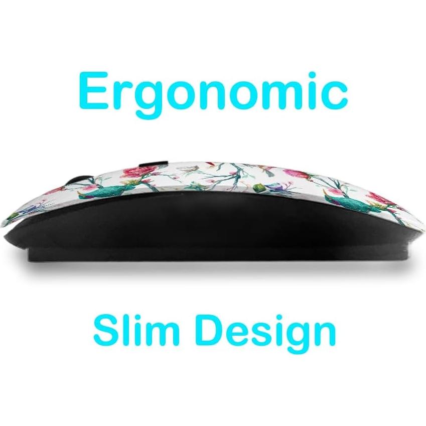 Ratón Inalámbrico Ergonómico Sanacci Patrón Mariposa