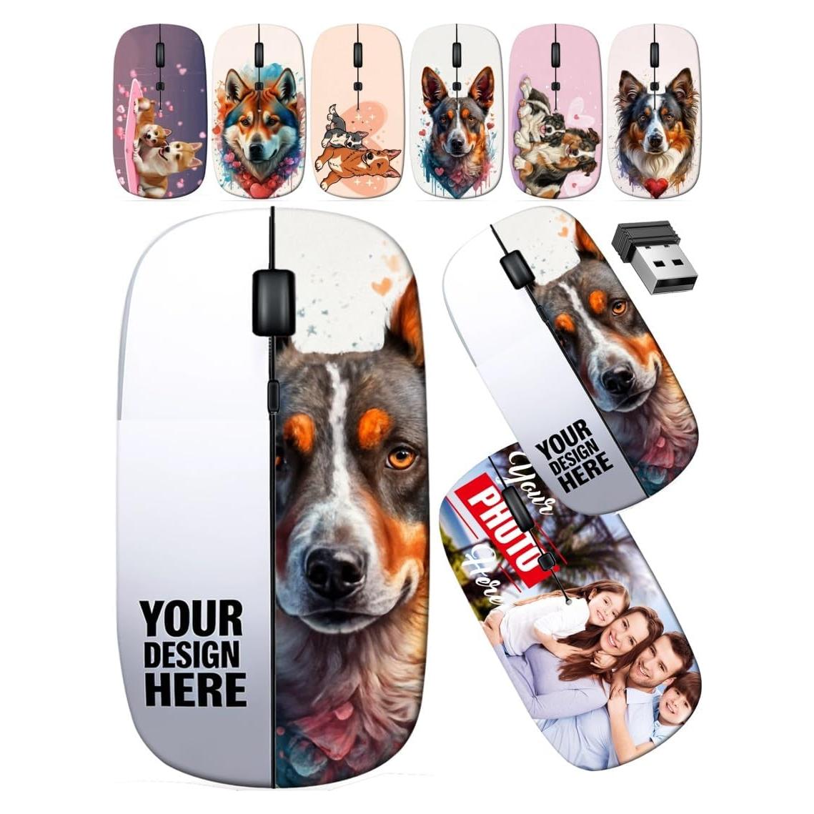 Mouse Inalámbrico Maizi Floral Vintage para Mac 2.4GHz