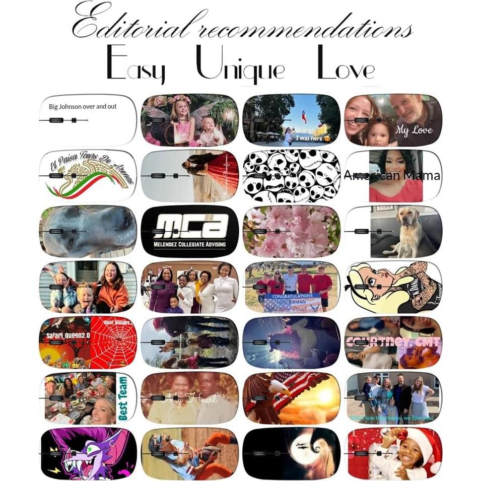 Mouse Inalámbrico Maizi Floral Vintage para Mac 2.4GHz