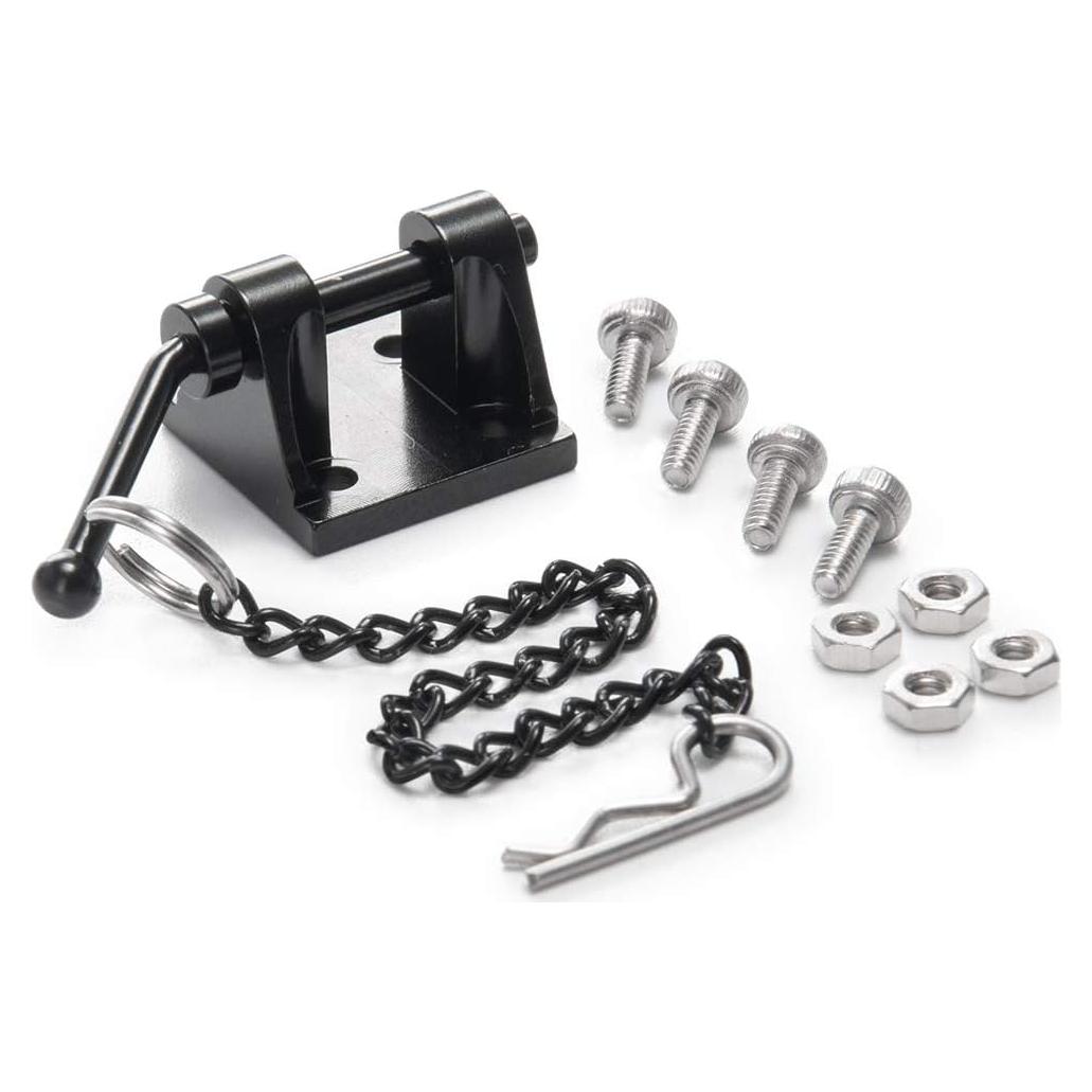 Gancho de Remolque FAST-RC para Coche RC 1:10 Metal Negro