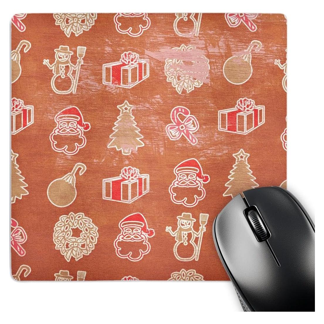 Alfombrilla de Ratón 3dRose Cuadrada 20.32cm Arte Navidad
